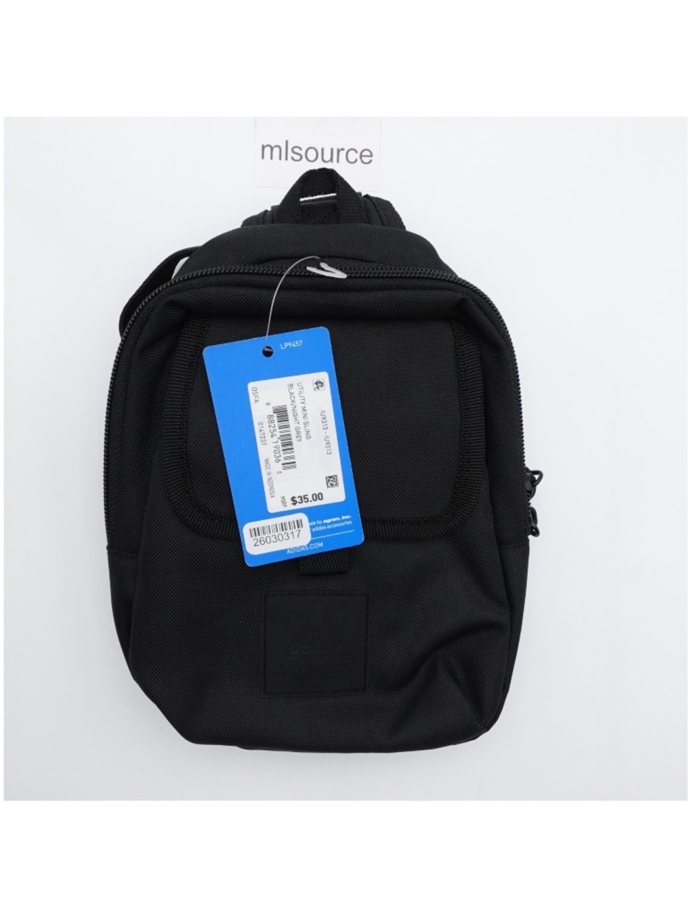 NEW adidas Original Utility Mini Sling Bag Unisex IU9313 Black/Night Grey - Picture 6 of 16